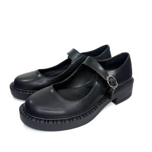 KOI Black Leather Mary Jane Loafers | 8.5